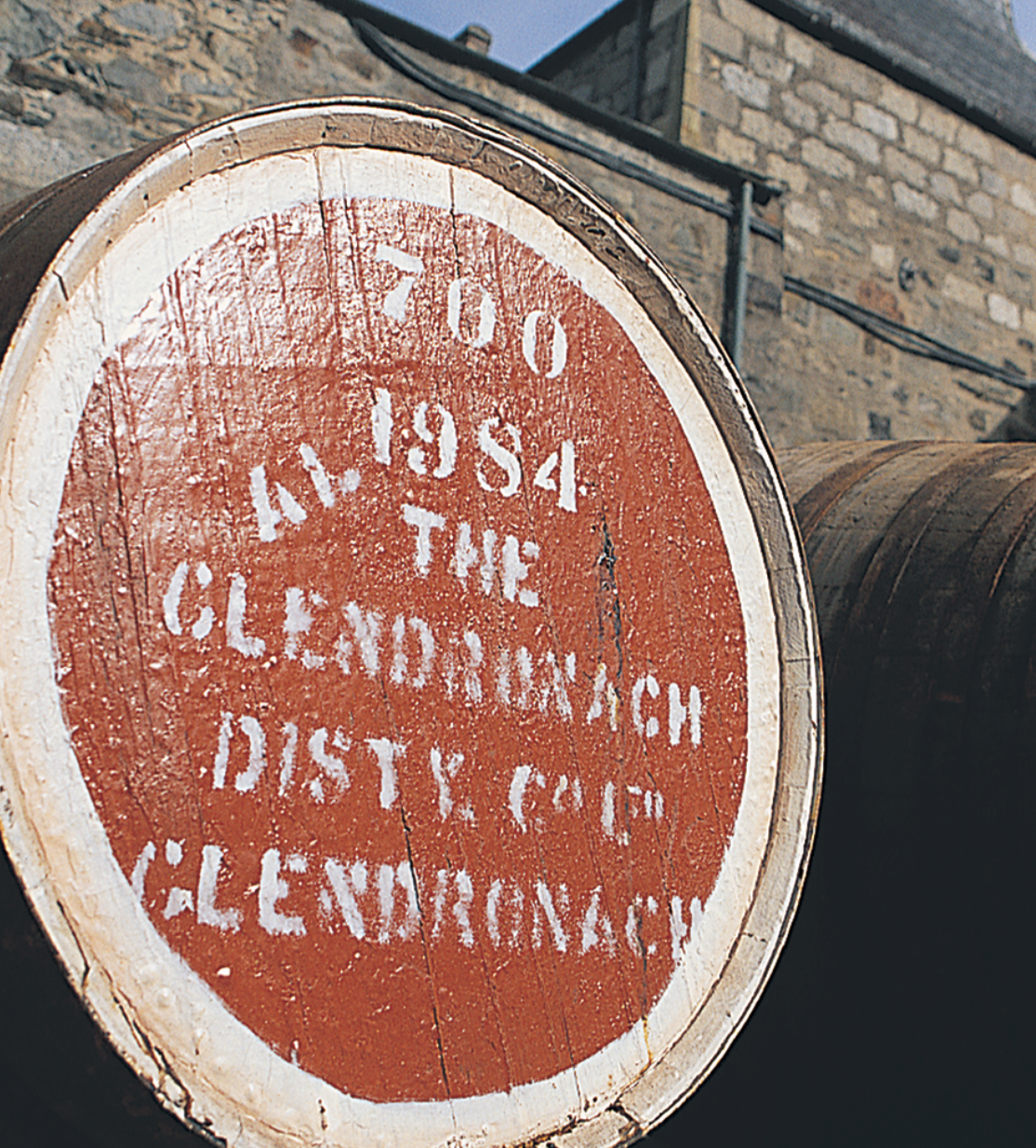 Barrel at GlenDronach Distillery.